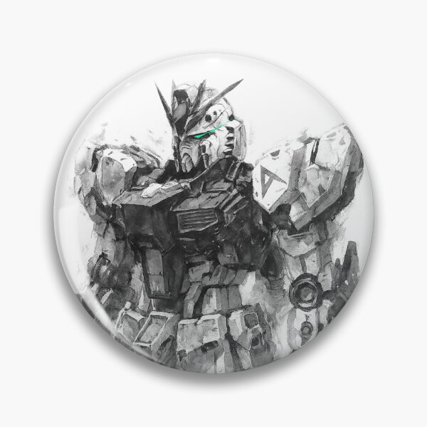 Item preview, Nu Gundam Spirit Mecha Traditional Ink Art designed and sold by sabartgunpla.