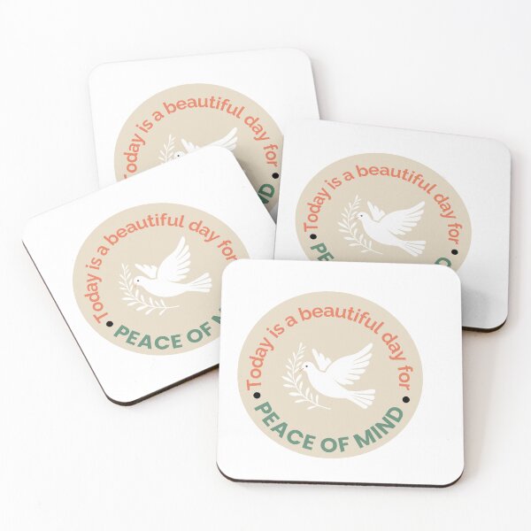 Item preview, Today Is a Beautiful Day for Peace of Mind – Inspirational Quote designed and sold by SDesignsUSA.