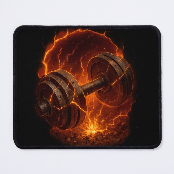 Item preview, Infernal Dumbbell – Power Forged in Fire designed and sold by BeenSavage.