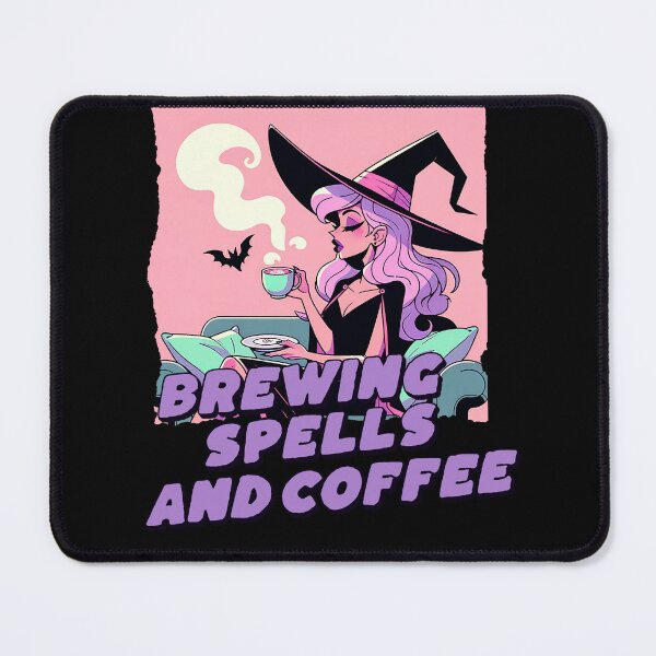 Item preview, Brewing Spells and Coffee Pastel Goth Witch Halloween designed and sold by Tiendita-Arroyo.
