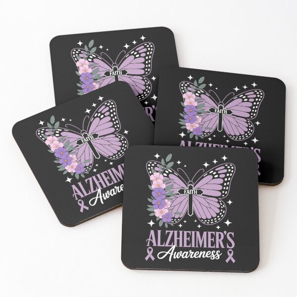 Item preview, Butterfly Purple Faith Support Fight Alzheimer's Awareness designed and sold by Sunset4Bones.