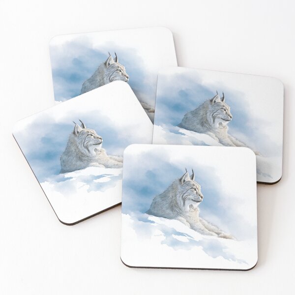 Item preview, Lynx in snowy landscape designed and sold by YUJUICHI.