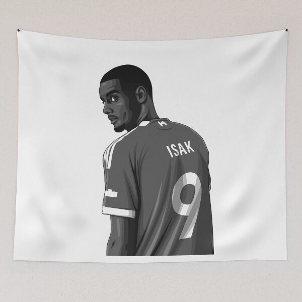 Item preview, Alexander Isak Black and White Version designed and sold by Aldduardo.