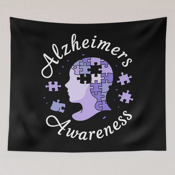 Item preview, Alzheimer's Awareness Purple Ribbon designed and sold by Sunset4Bones.