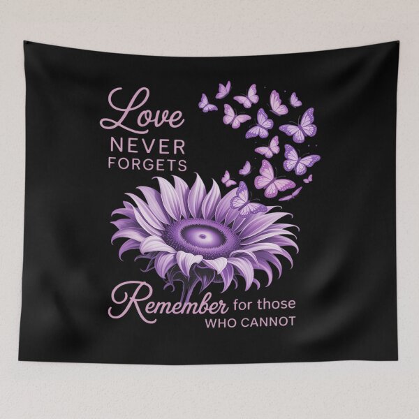 Item preview, Love Never Forgets Remember Those Who Cannot Alzheimer Awareness designed and sold by Sunset4Bones.