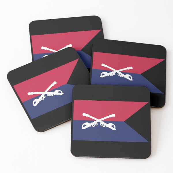 Item preview, Army - Cavalry Regiment - Guidon - Red Blue X 300 designed and sold by Military Insignia Products.