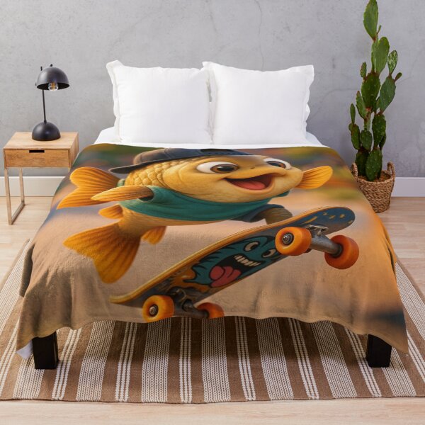 Item preview, Skater Crucian Carp designed and sold by Sillytoe.