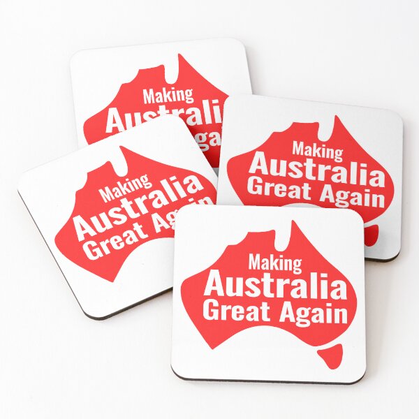 Item preview, Making Australia Great Again - bold text, red map  designed and sold by Freedom-Union.