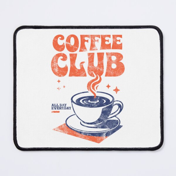Item preview, Coffee Club – All Day Every Day Retro Coffee Lover Design designed and sold by TeeByDesignsCo®.