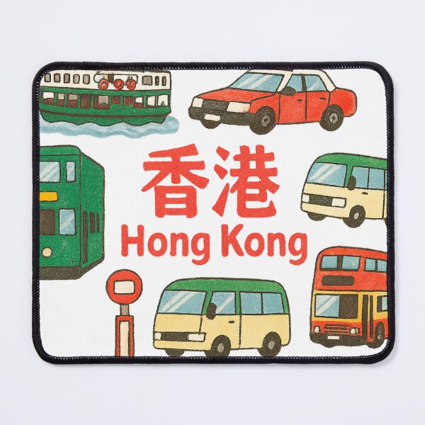 Item preview, Hong Kong Transport Illustration with Skyline designed and sold by skyocean0.