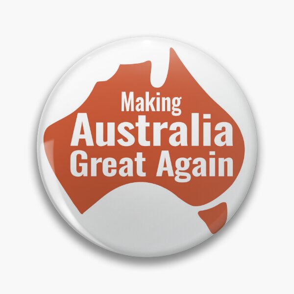 Item preview, Making Australia Great Again - bold text, earth map  designed and sold by Freedom-Union.