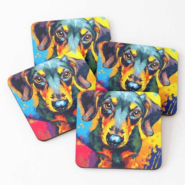Item preview, Colorful Mini Dachshund designed and sold by ChrisButler.