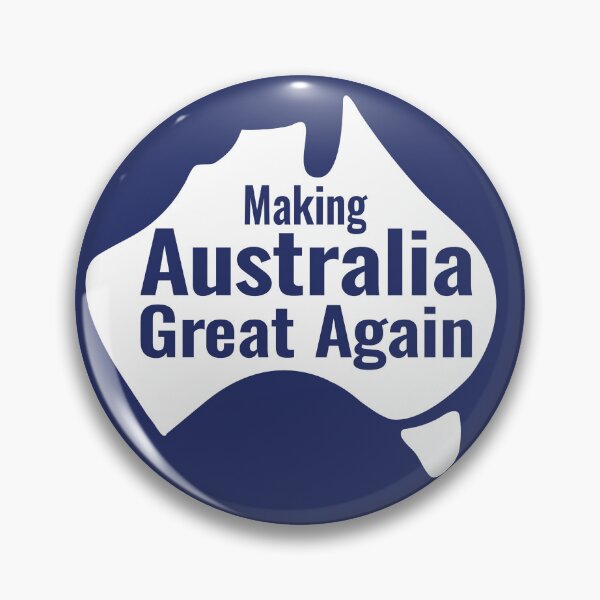 Item preview, Making Australia Great Again - navy on white map designed and sold by Freedom-Union.