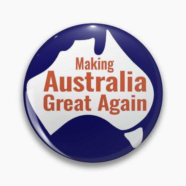 Item preview, Making Australia Great Again - earth on white map designed and sold by Freedom-Union.