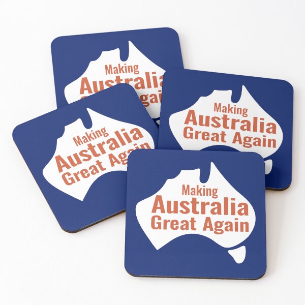 Item preview, Making Australia Great Again - earth on white map designed and sold by Freedom-Union.