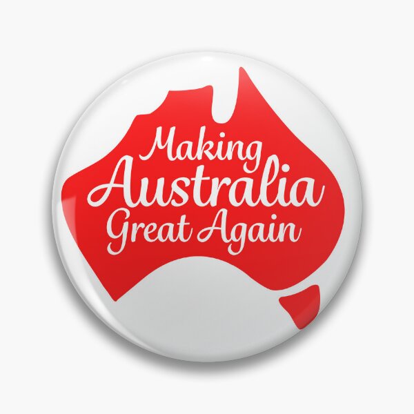 Item preview, Making Australia Great Again on red Australia map  designed and sold by Freedom-Union.