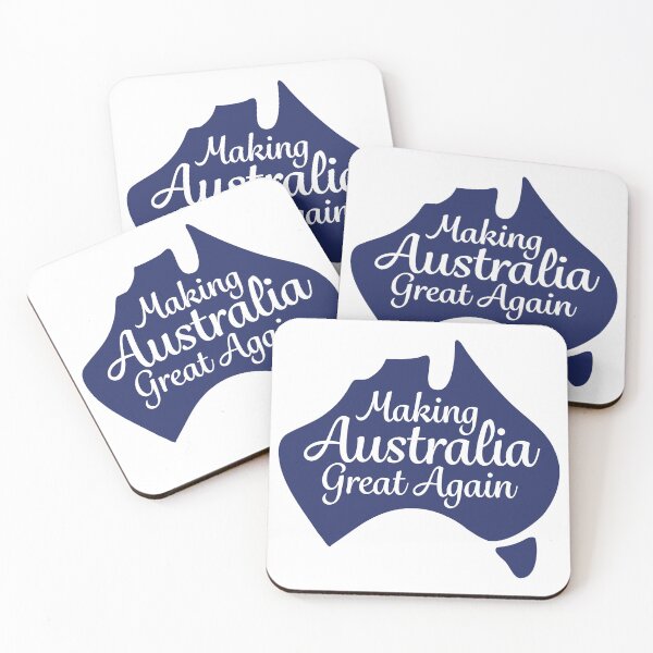 Item preview, Making Australia Great Again on navy Australia map  designed and sold by Freedom-Union.