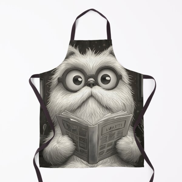 Item preview, Shih Tzu Dog Reads Elegant Monochrome News designed and sold by Williamhallano.