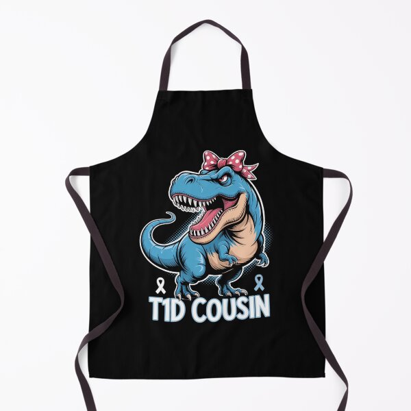 Item preview, T1D Cousin Type 1 Diabetes Awareness Support T Rex Dinosaur designed and sold by DoorwayThreads.