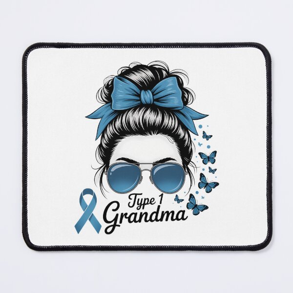 Item preview, T1D Grandma Diabetes Awareness Type 1 Diabetic Grandmother designed and sold by DoorwayThreads.