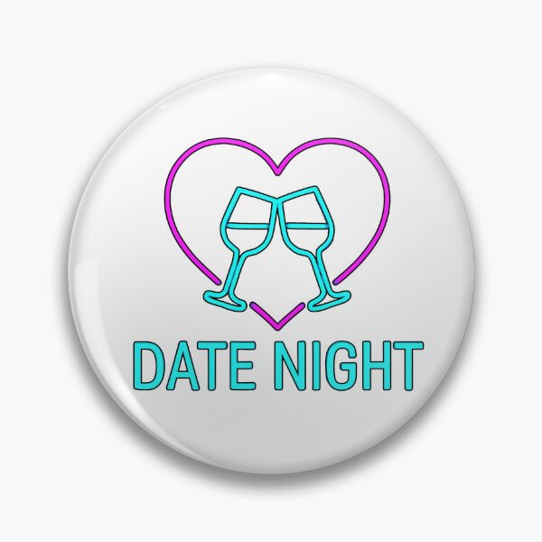 Artikelvorschau, Neon-Date-Nacht-Herz-Logo entworfen und verkauft von Sitred123.