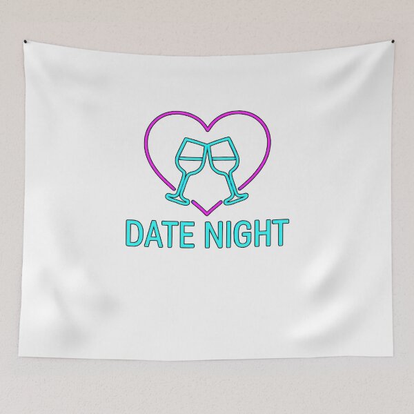 Item preview, Neon Date Night Heart Logo designed and sold by Sitred123.
