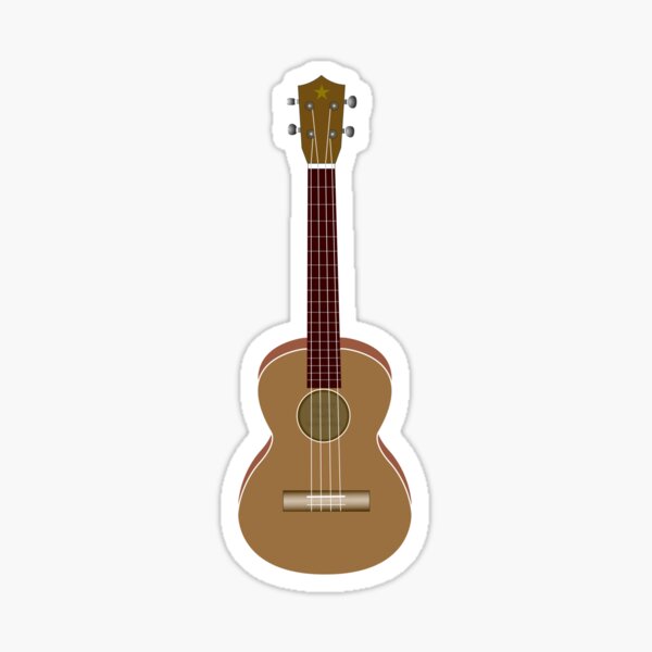 UKULELE LINE Vinyl Sticker Lute Rock Roll Alternative Band Garage Local Ukelele 