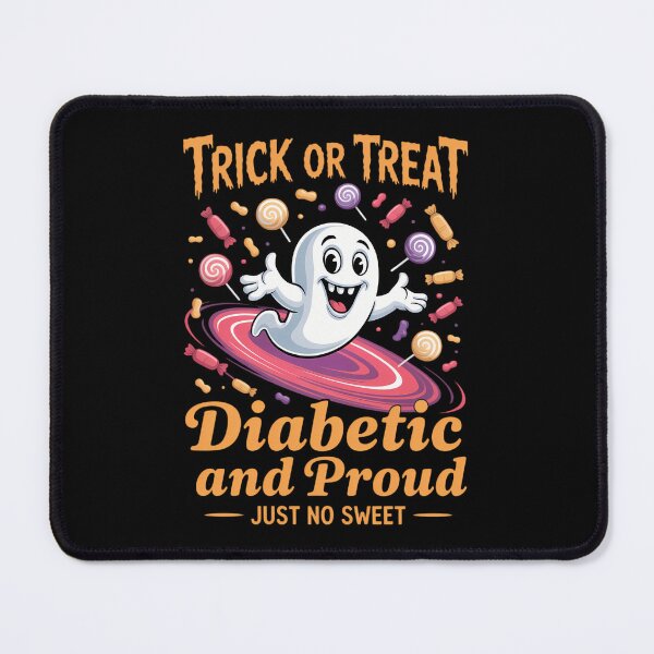 Item preview, Trick or Treat Just No Sweet for Diabetes Awareness designed and sold by DoorwayThreads.
