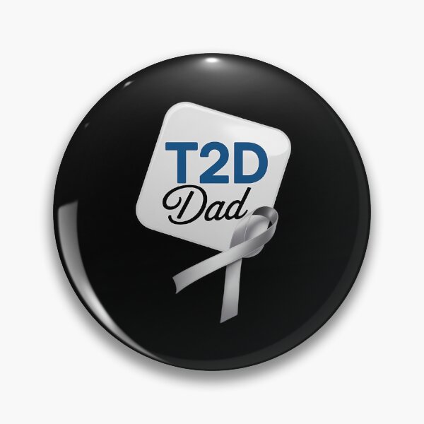 Item preview, Type 2 Diabetes Awareness Diabetic T2D Dad Father designed and sold by DoorwayThreads.