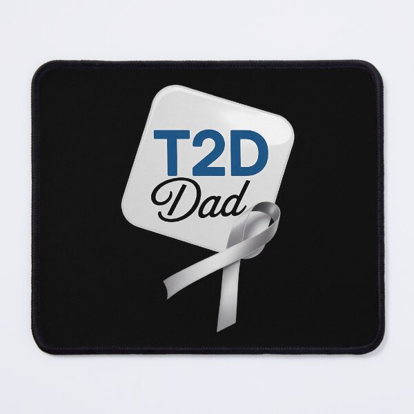 Item preview, Type 2 Diabetes Awareness Diabetic T2D Dad Father designed and sold by DoorwayThreads.