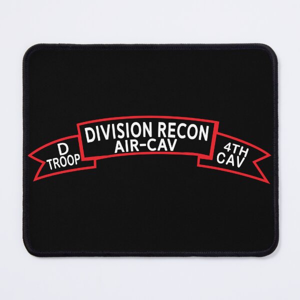 Item preview, Army - D Troop 4th Cav - Division Recon Scroll designed and sold by Military Insignia Products.