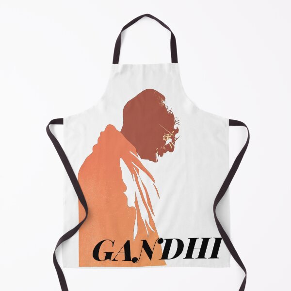 Item preview, Silhouette of Mahatma Gandhi on pastel background designed and sold by DadGenX.