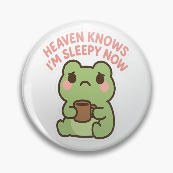 Item preview, Heaven Knows I’m Sleepy Now Coffee Sticker & Cute Sleepy Art designed and sold by Trendiihub.