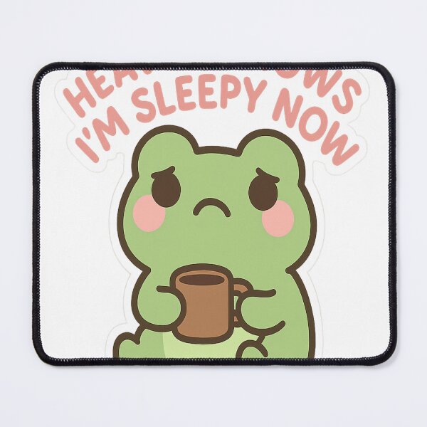 Item preview, Heaven Knows I’m Sleepy Now Coffee Sticker & Cute Sleepy Art designed and sold by Trendiihub.