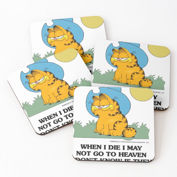 Item preview, Garfield When I Die I May Not Go To Heaven I Don'T Know If They Let Cowboys In designed and sold by StevenCarmicha.