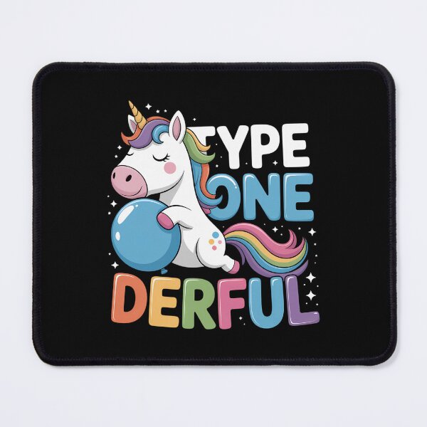 Item preview, Type One-Derful Unicorn Funny Diabetic Type 1 Diabetes T1D designed and sold by DoorwayThreads.