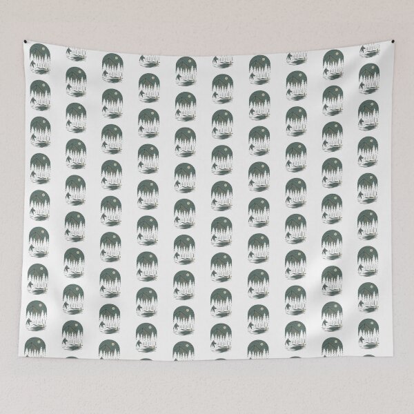 Item preview, Minimalist Forest with Hidden Wolf T-Shirt Design designed and sold by TheStickyVibes.