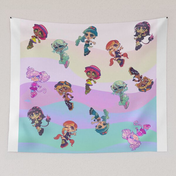 Item preview, Cartoon girl pattern in early 2000s fashion styles 2 designed and sold by Deathoftheself.