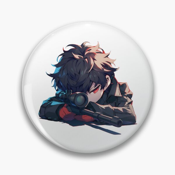 Item preview, Game Ren Amamiya Persona 5 Chibi Sniper Stealth Action designed and sold by Williamhallano.