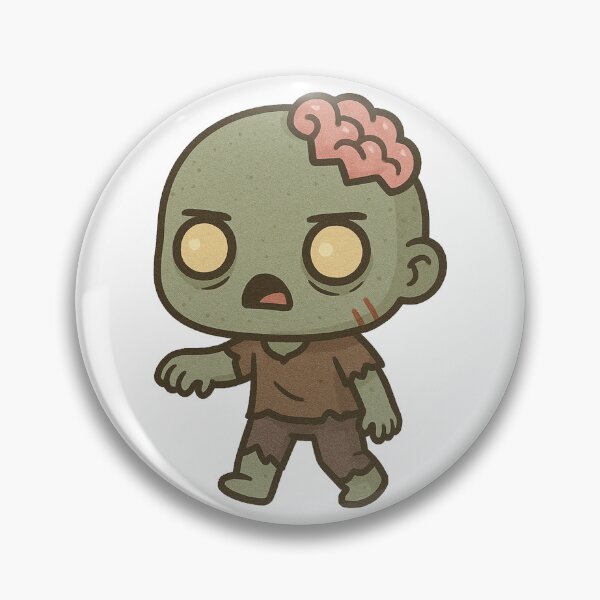 Item preview, Cute Cartoon Zombie with Exposed Brain – Funny Halloween Undead Character designed and sold by Greemo03.