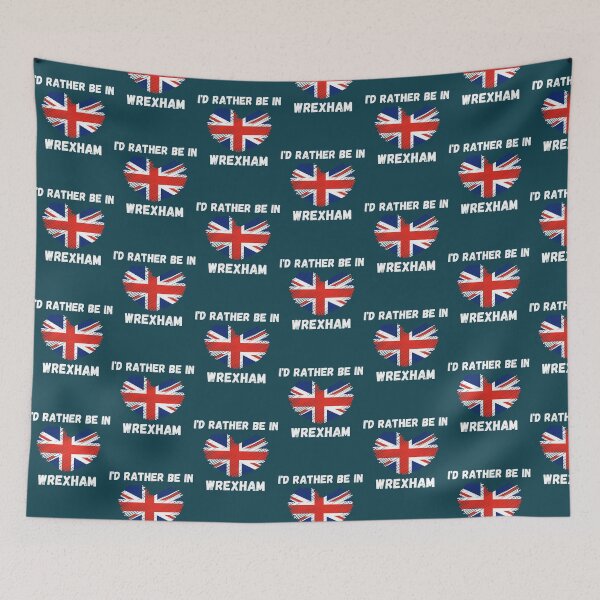 Item preview, I_d Rather Be In Wrexham - Union Jack Heart designed and sold by MimounArt.