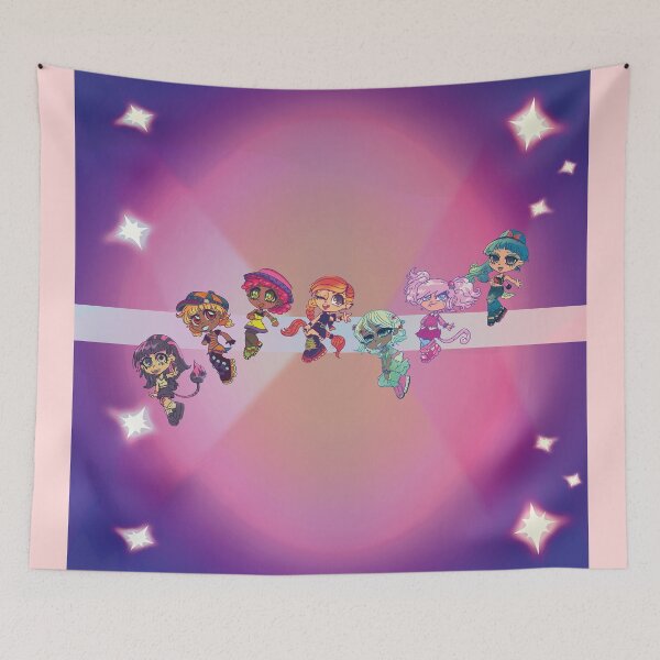 Item preview, Cartoon girl pattern in early 2000s fashion styles 3 designed and sold by Deathoftheself.