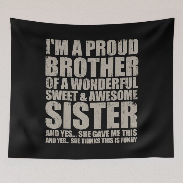 Item preview, I'm A Proud Brother Of A Wonderful Sweet And Awesome Sister. vintage. #2 designed and sold by EunsooLee.