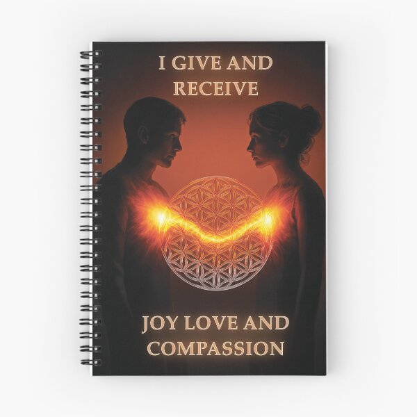 Item preview, "I Give and Receive Joy, Love and Compassion" | Hour of Power Series Poster 2 designed and sold by FreqEncodedArt.