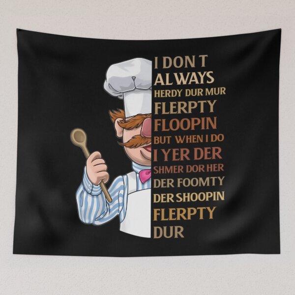 Item preview, Swedish Chef Knife Vert Der Ferk I Dont Always Heardy Dur Mur Flerpty Floopin But When I Do I Yer Der Shmer Dor Her Der Shoopin Flerpyty Dur  designed and sold by RashawnMarvin.