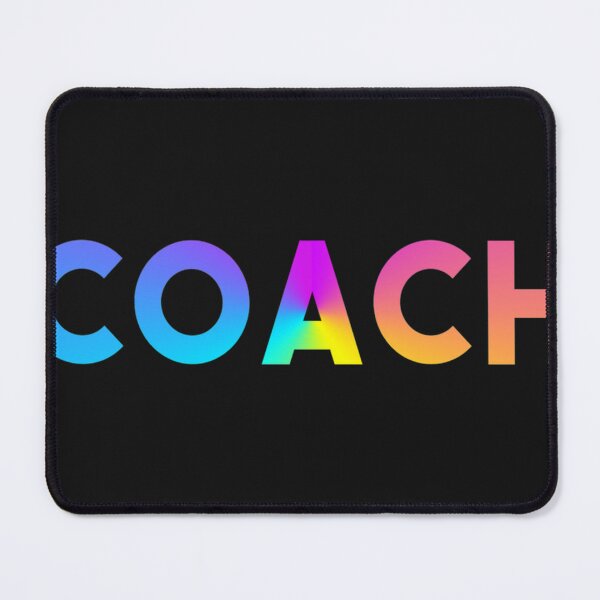 Item preview, Coach Sports Logo Rainbow Motivation designed and sold by AngelaMiracle.