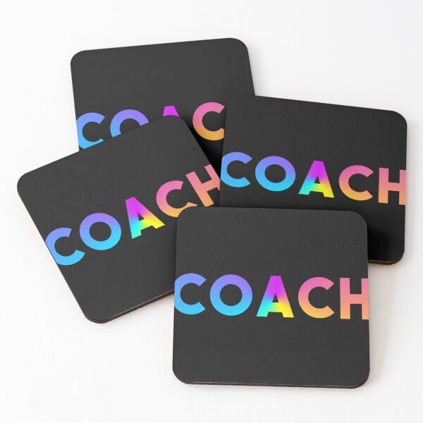 Item preview, Coach Sports Logo Rainbow Motivation designed and sold by AngelaMiracle.
