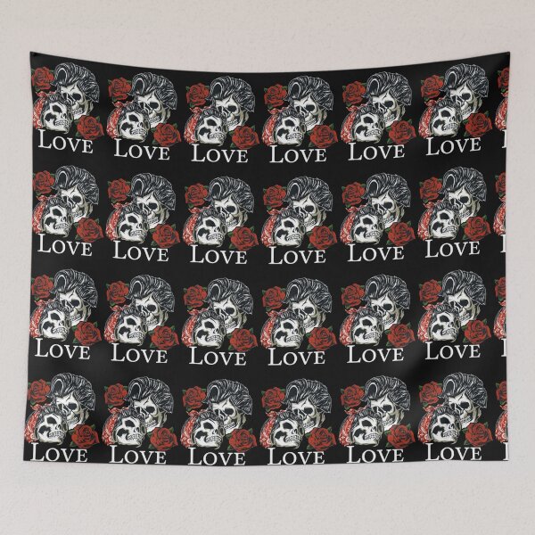 Artikelvorschau, Totenkopfkopf Rockabilly entworfen und verkauft von KellyHallShop.