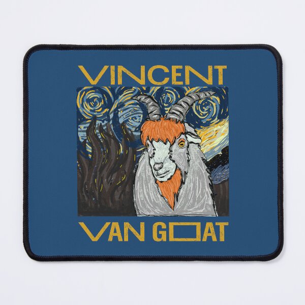 Item preview, vincent van goat - van gogh starry night goat designed and sold by crestfallenmermaid.