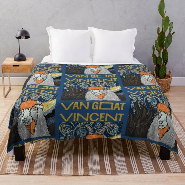 Item preview, vincent van goat - van gogh starry night goat designed and sold by crestfallenmermaid.